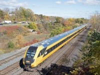 While visiting Burlington for Real Rails 2025, I caught VIA's "Lumi" train set on Toronto-Windsor train No. 73. According to a Trains Newswire article covering this Venture train's introduction into service, it "“acts as a reminder of the beginning of a new era for passenger rail,” and is meant to be reminscient of the all-yellow TurboTrains that operated between Montreal and Toronto until 1982". Hmmm--I seem to recall 15-20 car weekend Rapido trains between Toronto and Montreal (and also in southwestern Ontario) behind 3 or 4 units (FP9s/FPA4s/RS18s/GP9s)--a Siemens Venture is not quite the same to me...