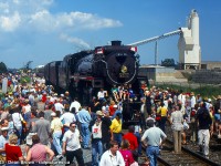CPR 2816 was on a GO Steam Train Exursion from Toronto Union Station to Guelph Junction and return. They stopped at Milton GO station for everyone to get off the train and take photos, then boarded back on to continue the excursion.