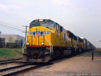 UP SD70M 3871, UP SD60 5927 Leads NS 328 through St. Catharines.