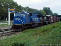 NS 327-29 with NS SD60M 6777 and NS SD60 through St. Catharines.