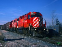 Job 1 with CP GP38-2 3096 and CP GP38-2 3038 at Brookfield Rd.