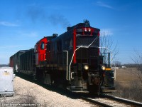 TRRY S-13u 110 heads Southbound at Barron Rd. Back to Welland.