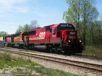 CP 426 with SOO SD60 6043, BNSF SD40-2 8057, and CP SD40-2 6016.