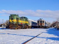 A chilling wind gusts across the community of Uxbridge, swirling the smell of hot oil around the photographers onsite.  MLW RS3 22 idles in the morning sun, as crew members from <a href=https://reracanada.ca/>RERA Canada, the Railway Equipment Restoration Association</a>, prepare the last of the former <a href=https://www.railpictures.ca/?attachment_id=53573>York Durham Heritage Railway</a> equipment for movement to Lincolnville GO, 10 miles to the west over a 1.8% grade.  To operate the movement, crews are en route from Ontario Northland Railway, and will arrive momentarily.<br><br>Movement of this equipment has been in the works for months, with most equipment destined for other RERA operations in Canada, and two pieces to sites in the United States.  Working alongside RERA, a handful of longtime YDHR volunteers, some starting in the 90s within the year of operations, are assisting with the move, closing the book on YDHR activity in Uxbridge.  Shovels, switch brooms, and chain saws litter the cab from the previous day, as RERA crews spent Saturday, December 21, clearing flangeways, switches, and fallen trees, while working around mechanical challenges.<br><br>With ONR crews onsite, the water topped up in RS11 3612, and most switching moves complete, the final doubling up of the consist will soon face mechanical issues.  The decision will be made to take one of the consists over the hill to Goodwood, dropping four cars before shoving back to Uxbridge to lift the remaining equipment.  Dead batteries and leaking oil will result in the second departure stalling a mile from town, returning to the yard for a jumpstart, 50 gallons of oil, and rearranging of units.<br><br>At 17:59, horns echo across town for the final time, as 3612 and 22 doublehead the consist out of town, storming the grade until another bout of mechanical issues sideline 22.  Crews will work late into the night to secure the train deep in the woods and limp the power to Goodwood for mechanical work.<br><br>As is often the case with preservation efforts, the tenacity and resilience of all involved was on full display with each challenge.  RERA is inviting anyone interested in volunteering their efforts towards upcoming restoration projects.  More information on their website linked above.