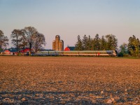 VIA 87 meanders along the Guelph Sub approaching St. Paul's Station.
