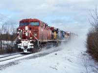When Maverick goes railroading......sadly, no windrows. CSX 7009, KCS 4035 trail. 