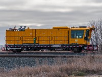 This was a first for me on two fronts. It was the first time I have captured movement on the CPKC Glenboro sub. Secondly, I had never seen machinery such as this before. The closest thing I could find, was it being a rail heater.