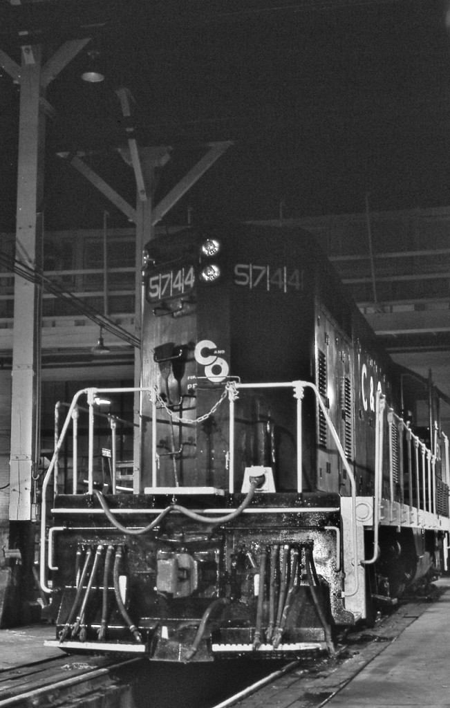 …..distant hum of fluorescent lights….


  ….. photographers' footsteps....
 

  …. winding click of a Nikons' slow shutter...


    ….gentle hiss from a compressed air tank valve …
 

   …. fan's delight, EMD  1952  built  GP7  C&O #5744 


    ... at the Pere Marquette Railway built roundhouse,


…. and a Merry Christmas to all.... 


…..and to all, a better 2026 New Year ! 



   …..Railway City, St. Thomas, Ontario, January 17, 1981 Kodachrome by S.Danko


… More:


   #5781  


   #5735  


sdfourty
