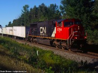Q145 with CN SD75I 5794 leading the Triple Crown Road Railers through Mile 30 on the CN Halton Sub.