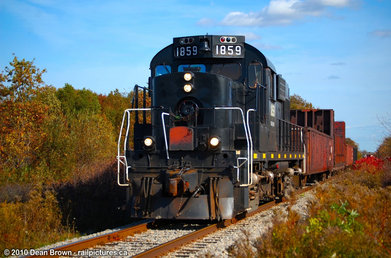 TRRY RS18u 1859 heading Southbound on the Canal Spur to Feeder.