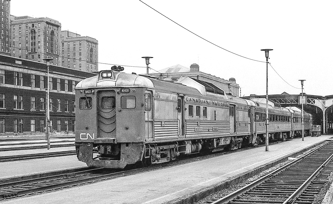 CN 6401 is at Toronto Union Station in Toronto in June 1972.
Bob