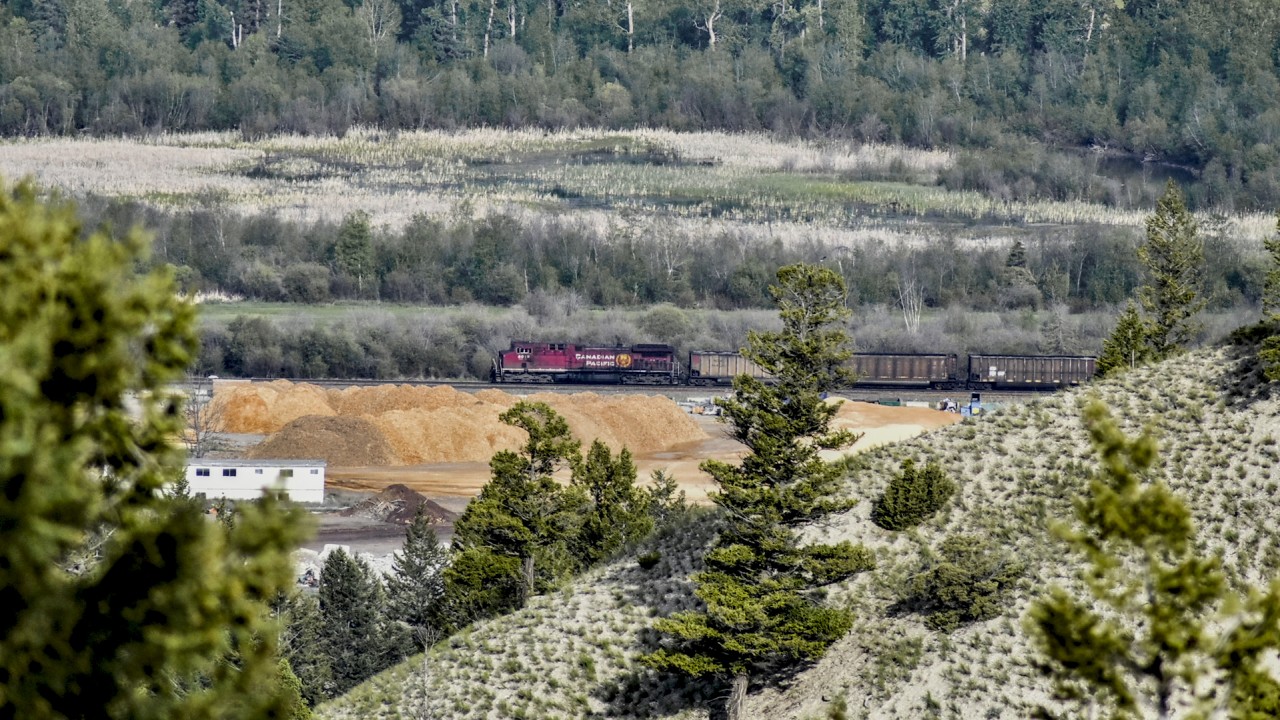 A rather dirty coal empty glides through the Kootenay National Park on a warm May morning at 7:00. This train is the most common on the CPKC Windermere sub, and typically consists of a 1x1x1 locomotive consist. This train is heading down to Cranbrook to get loaded and then will likely head back up the subdivision towards the unloading facility in Vancouver.