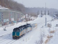 VIA 6441 is on its way to CAD to drop off VIA 6449 & VIA 3365.