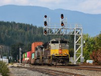 We're just to the east of Salmon Arm, and there is a nice stretch where the roadway parallels the CPKC main line.  A short wait gave us CP 7019 & KCSM 4533 eastbound. This location is mostly a cottage area just off of Trans-Canada Hwy 1.