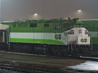 GO 558 sits at the west end of Willowbrook Yard in her new Metrolinx livery. 