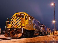 An ONR GP38-2 idles away at Oakville after being brought in by CN 543 earlier in the morning, the unit will head for Mimico and used to power the ONR Venture Set to North Bay. 
