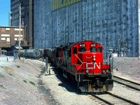 CN GP9RM 4113 is working at Robbin Hood.
