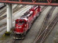 CP 5000 sits in the west yard awaiting its next job at mile 128.8