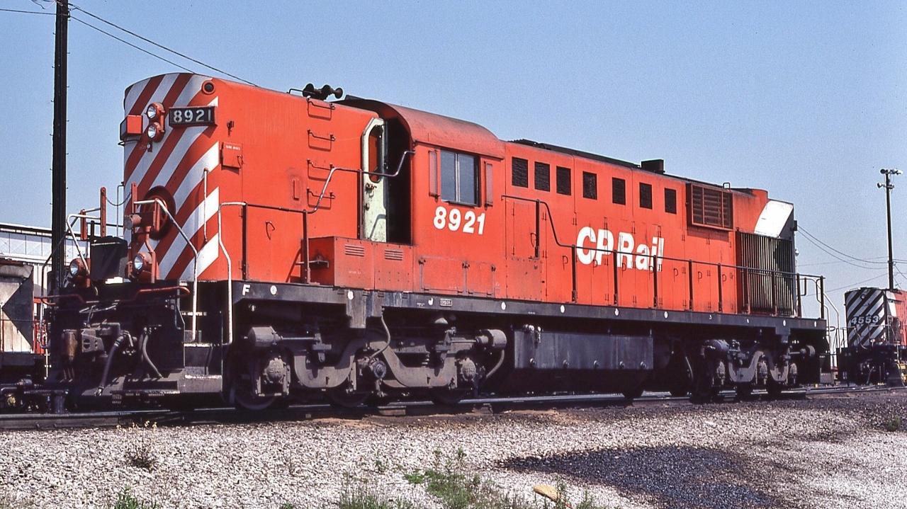The one and only 2400 HP MLW RSD-17


The  (ALCO) / MLW response to the 1953 – 1956 built (FM)/ CLC H24-66 ( ' Train Master ' )


The CLC Road Switcher units  CPR Class DRS -24 (a to d) built 1955 -1956, CPR versions #8900 (FM built) and  CLC built 8901 – 8920, were ahead of the competition with 2400 HP. The lone CLC Train Master built 1955 for  CN  ++ was #3000 (To #2900 in 1956).


EMD's response took until  July 1958  when the first 2400HP SD-24 rolled out of La Grange


The MLW 16-251B engined 2400 HP unit built May 1957, serial #81603, model  RSD-17 **  originally numbered MLW #7007; worked as a demonstrator: first as CPR 7007 to December 1957 then to PGE 624, CNR 3899  and  purchased September 1959 by the CPR.


The original  CPR Class DRS-24e, the ' Empress of Agincourt ' at its home, June 22, 1980 Kodachrome by S.Danko    


Noteworthy


  **  The US ALCO version is the 16-251B engined  RSD-15 with 87 units  produced February 1956 to June 1960, bought by B&LE (DMIR), C&O, PC (PRR) and low nose versions by ATSF, SP, TNO & SSW. Note: The 1954 built RSD-7 is 16-244 engined,  (see Diesel Spotter's Guide).


 ++ of local interest is the CN Train Master #2900 last regular assignment: Mimico – Danforth transfer. Final assignment was the Scarborough Hill helper, TTR Cherry Street to CN Danforth to CN Scarborough. (see Constructed in Kingston, CLC book) 


CPR / CP Rail  8921 pulling capability was legendary hauling lengthy transfers up the North Toronto Sub. /  Belleville Sub.'s Leaside / Scarborough hill into Agincourt. Reportedly 8921 was allowed to single  handle 80+ freight cars on that grade, without stalling.


The 8921 chopped nose car body and frame, sans 16-251B resides at the now closed (winter 2026) Elgin County Railway Museum, St. Thomas, future fate unknown.


sdfourty