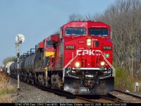 After dropping off Matthew at school the other day I happened to hear a CPKC eastbound on the radio so I hustled over to the East Siding Switch Belle River to grab a shot.  Here CPKC 9766 leads an early Train #230 past the signal at MP  92.8 of the Windsor sub on a beautiful April 22nd morning.