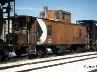 During a weekend, CP caboose 434900 waits for it’s next call to duty at Keating Yard in downtown Toronto, Ontario. This was certainly an area that I wish I had more photos of at the time. 
