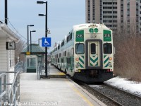 The quintessential image of Weston GO Station, circa mid-2000's: GO Transit cab car 216 trails F59PH 542 on southbound train #260, the "Bramalea Flip", departing Weston Station enroute from Bramalea to Toronto Union Station. After our morning class downtown was over, we just rode the afternoon train from Toronto to Bramalea for fun, then back down and off at Weston to shoot <a href=http://www.railpictures.ca/?attachment_id=8995><b>CN #577 hot on our tail</b></a> (that was spotted switching Malport before the GO trip back south) before making our way back downtown via the TTC's 89 Weston Road bus and Bloor-Danforth subway.<br><br>To say Weston GO station was somewhat underwhelming was being generous. The basic tunnel near the underpass off Lawrence Avenue leading up to the platform was typical GO "cold concrete" era architecture, with sparse amenities awaiting above. The small corrugated shack of a station building (that always seemed to be closed), next to the quaint waiting room dating from its CN days as...a waiting room (although decently warm on a winter morning at 7am when everyone was crowding inside, it too also always seemed to be closed except for morning rush hour). All a far cry from the grander station present in the 1960's when <a href=http://www.railpictures.ca/?attachment_id=51315><b>John Freyseng visited</b></a>. The surrounding in this part of Weston were also lackluster and somewhat sketchy with apartment buildings, parking garages, a small nearby afterthought of a GO parking lot, old houses and a weedy overgrown yet busy shared CN-CP-GO-VIA freight-passenger railway corridor <a href=http://www.railpictures.ca/?attachment_id=18561><b>that was wide open to wander around</b></a> (a plus for those so inclined).<br><br>All of this and more swept away in the early 2010's for a new, larger, more modern station to the south with two separate entrances and more parking, the north one located where the old West End Chrysler Dodge auto dealership was (demolished mid-2000's), and a large grade-separated trench full of tracks to appease the residents of Weston (yet, puzzlingly leaving the busy CP freight line at-grade beside as a thorn in the side of residents for years to come). I suppose the only thing one could really be sentimental about regarding the old station is the old waiting room building (the last vestiges of the ghost of CN's Weston Station), otherwise the new station is overall a much better passenger experience.