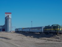 In Kronau, Saskatchewan, sits a short consist of vintage equipment. This equipment was recently moved out here for the Prairie Sky Heritage Railway, which is an upcoming tourist railway of sorts. From what I have seen, more equipment will arrive in the future to further expand this operation.