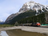 CPKC 600-936, a K+S potash train digs in for their climb up Kicking Horse Pass with CN 2994 and CN 2928.  