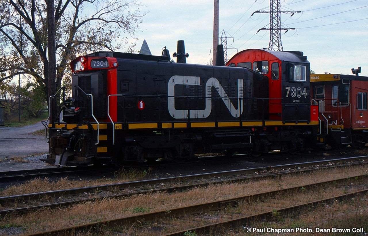 CN SW1200RS 7304 in Merritton.