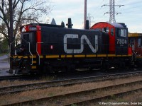 CN SW1200RS 7304 in Merritton.