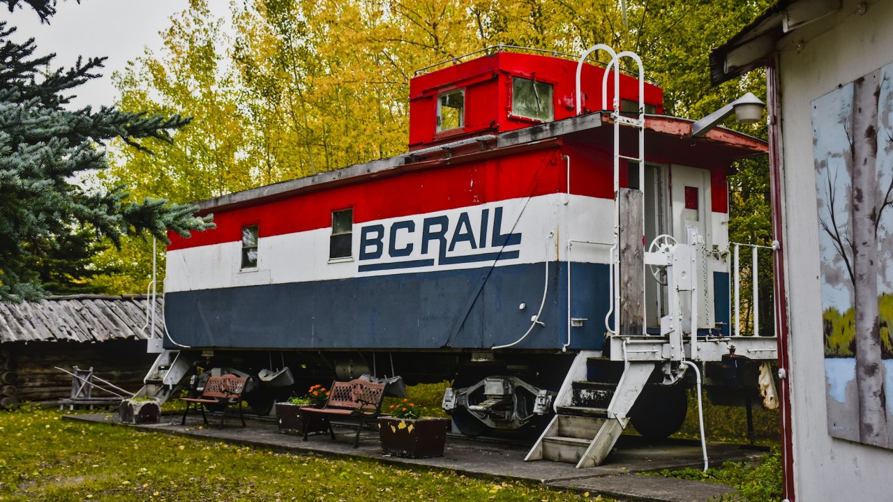 Likely built around 1956, this BCR caboose has seen better days. The car is currently kept at the Little Prairie heritage museum in Chetwynd BC. As for this car's history, it was likely part of the old PGE railway, which changed into BCR in 1972. This car is also thought to be the last caboose to go on the line into Chetwynd.