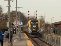 Via Rail 87 pulling into Guelph, originated Union Station in Toronto.