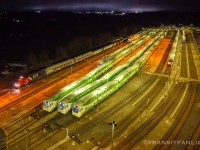 Grand Trunk Western GP9R GTW 4616 solo working on CN X54631 31, taking 15 pieces of ex- York Durham Heritage Railway now RERA's equipments from Lincolnville layover yard to Oshawa yard. 