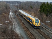 The second day of Ontario Northland’s brand new Northlander Siemens charger-venture trainset’s 1000 Mile Testing/Familiarization trip, ONT 930-ONT 939 running southbound on CN Bala sub as P30031 01 from North Bay to VIA Toronto Maintenance Centre.