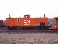 I just do not see any of these any more.  CN Flanger 56497 is shown in the yard at Capreol some years ago. The railroad had a handful of these converted boxcars at one time and I have to assume they are scrapped (Or in museums) This particular one, developed from 40 ft boxcar #481101, I have been unable to find information on since the early 1990s. I'm sure someone out there can present a run-down on the whereabouts of the former 56000 series fleet.  Thank you in advance.!!
