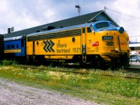 Train lays over for about 6 hours before returning to Toronto. Usually consists of 1 day coach and 1 through sleeper at the Kap end, but additional cars are added as the train gets further south.

General Motors F unit 1750 HP.