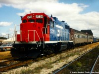 St Clair Tunnel Centennial special train with GTW GP38 5729 on the west end.