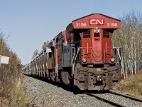 A different view of the common ET44AC. The rear DPU happened to be facing forwards on this train.
