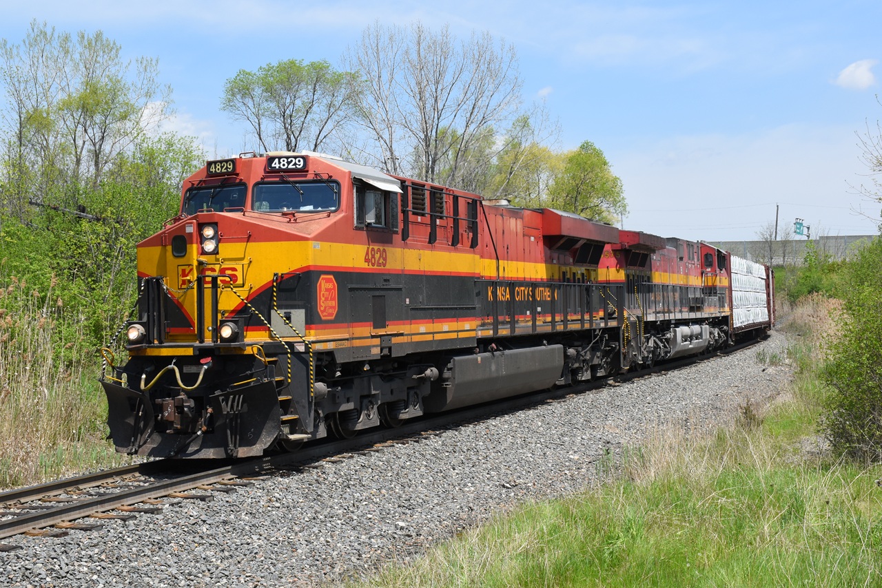The excitement and fanfare for catching KCS on CPKC has probably died down for many, but for me it's still exciting to see. The long weekend finally allowed me to photograph a pair of KCS in good light. KCS 4829 and KCS 4575 slowly lead CPKC 236 down the Hamilton Sub. as they curve between Hwy. 6 and Newman Road.