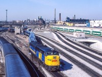 VIA 6790 is in Toronto on March 28, 1984.