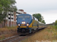 Weston wasn't exactly a hotspot for train watching back in the day (much less so now with the Metrolinx trench), but what ran was predictable and easy to catch if one knew what ran when. VIA #84 puts in its daily afternoon appearance, galloping through Weston on the final stretch to Toronto Union Station downtown after its previous stop in downtown Brampton (no VIA service for the residents of Weston!). VIA P42DC 902 leads 4 LRC cars, approaching John Street and the <a href=https://www.railpictures.ca/?attachment_id=58872><b>GO station</b></a> after just crossing Church St. (this was a typical #84 consist for the time, as unlike #85/88 where the F40's ruled with an iron fist, #84/87 could pull either an F40 or a P42 from the deck).