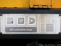 The credentials of VIA F40PH-2D 6449 are visible for all to see on its builder's plate, captured during a station stop at Brampton Station downtown. At the time, the higher-numbered F40 units were western-assigned (out of Vancouver) for The Canadian, and rare to see on corridor trains in the east.
<br><br>
This "F40PH-2" is serial number A-4850, class GPA-30C (VIA's adoption of CN's diesel classification system), built 6-89 at London (Ontario), Canada. The logos visible are for EMD (Electro-Motive Division), GM (General Motors, parent company), and the Diesel Division of General Motors Canada Ltd (EMD/GM's Canadian branch, sometimes called General Motors Diesel Division - GMDD or DDGM - originally known as General Motors Diesel Ltd (GMD) for many years after the London, Ontario plant opened in 1950). All part of the "GM Locomotive Group" (GMLG - confused yet? All this became EMD when GM sold their locomotive business to Greenbrier). The exact model listed is F40PH-2, but I understand the D was either officially or unofficially added due to its desktop controls (sort of like all the widecab GMD units on CN where the W is not an official GMD or CN designation). All rebuilds became "F40PH-3D".
<br><br>
There was a well-known roster fellow (who shall not be named) on one of the Locomotive groups online a number of years back that, during a discussion about what VIA's units were actually called, kept rebuking everyone and insisting that the actual designation of VIA's units was just "F40PH". One day I had had enough and posted this photo of 6449's builder's plate clearly showing "F40PH-2", and he got quiet real quick. I guess nobody behind the keyboards bothered to check the builder's plates on them.
