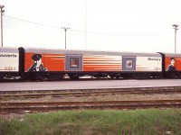 Here's something a little different. Stored in Ottawa when I drove thru in 1981 was a number of cars from the Canadian Discovery Train. This is one example of about 20 cars hauled cross country by a pair of CN locomotives for the most part. The train was sponsored by the National Museum of Canada; featuring a rolling museum stopping at many locations along the way in order to introduce citizens to the history of our country. The train ran between 1978 and 1980. I have no idea what became of the rolling stock.