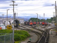 <b> No shortage of power </b> <br>
There's plenty of power stationed on the storage tracks at CN's Thornton Yard diesel shop. Most ready to go, but a number of them in the deadline. <br>
CN Thornton Yard is located in Surrey, BC. The specific address is 13883 117 Ave. Surrey, BC V3R 2V4 <br>
