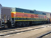 To B on not to B? July 2/03 at Mac Yard outbound shop track BNSF GP9B #1700 a very rare unit in general, but to be this far from home rails is unusual. 

BNSF 1700 is an EMD GP9B locomotive. Built in the 1950s for Northern Pacific as #267.  Burlington Northern (BN) rebuilt from wrecked GP9s. As of this date, BNSF had 4 GP9B's on their roster.
