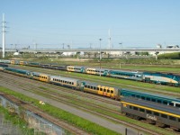 With a short-lived 10-car configuration, VIA 64 is entering VIA Rail's MMC after finishing its run from Toronto.