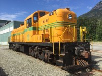 Pacific Great Eastern 561 sits ready at the Railway Museum of BC MP2 shop. Built in 1951 by Montreal Locomotive Works. Putting out 1600 hp, the RS-3 is a freight workhorse, and is frequently seen in service at the park, switching trains in and out of the round house and turntable. This locomotive represents the first ‘road’ diesels operated by the PGE, and #561 was in service for over 35 years before being retired and acquired by the Museum. 