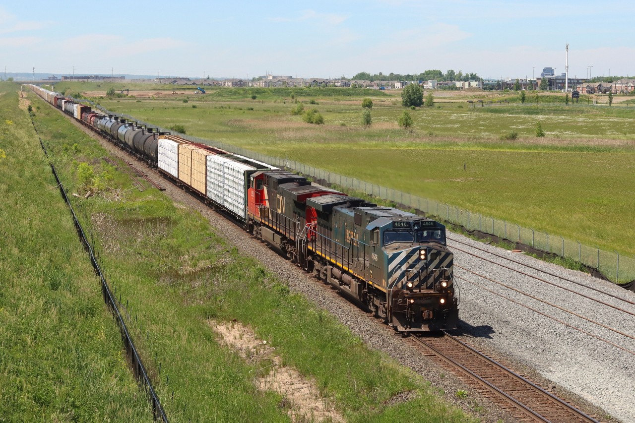 It's always nice hearing something other that CN preceding the unit number when the crew is calling the R-42 Foreman. Today was a nice surprise with BCOL 4646 leading, still in original livery.