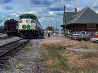 While VIA Rail service to Havelock ended in January 1990, passenger trains would once again call the station for one day in 1992.  As part of the Havelock centennial celebrations, GO Transit equipment was used to operate three excursions between Havelock and Peterborough.  GO F59 550 provided the power for the three car train, with cab car 235 bringing up the rear.  CP Rail CEO, Bill Stinson, who passed in May 2026, was also in attendance, travelling with business cars "Assiniboine," "Mount Royal," and  "Lacombe."  RDC-2 91 was also on hand for the event, as noted in the <a href=https://www.bytownrailwaysociety.ca/phocadownload/branchline/1992/1992-10.pdf#page=19>October 1992 issue of Branchline.</a>

<br><br><a href=https://whiteriverdivision.blogspot.com/2018/10/throwback-thursday-go-equipment-in.html>In July 1997,</a> GO equipment would make another visit to Havelock as part of the "Rock 'n Rail" festival, celebrating the mining history of the area.  GO 531 and three cars operated excursions from Havelock to Nephton under the name of the "Huckleberry Express," as noted in the <a href=https://www.bytownrailwaysociety.ca/phocadownload/branchline/1997/1997-09.pdf#page=23>September 1997 issue of Branchline.</a>

<br><br><i>Keith Hansen Photo, Jacob Patterson Collection.