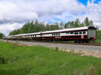 The 2026 edition of the CN Safety Train deadheads to Vancouver on the tailend of Q 11791 08 with 9 CN and one Milwaukee Road Business cars.  The Milwaukee Road “Caritas” (NSRX 800045) is on loan from the Friends of the 261 group. 